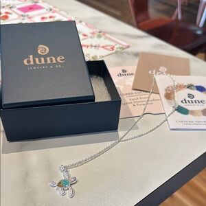 Dune Jewelry Silver Necklace with Turtle Pendant New